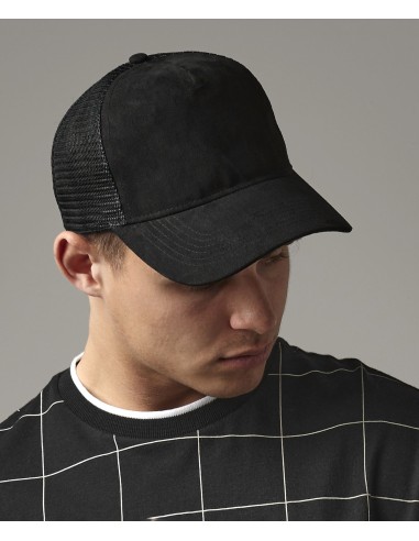 B-B643-Suede Snapback Trucker